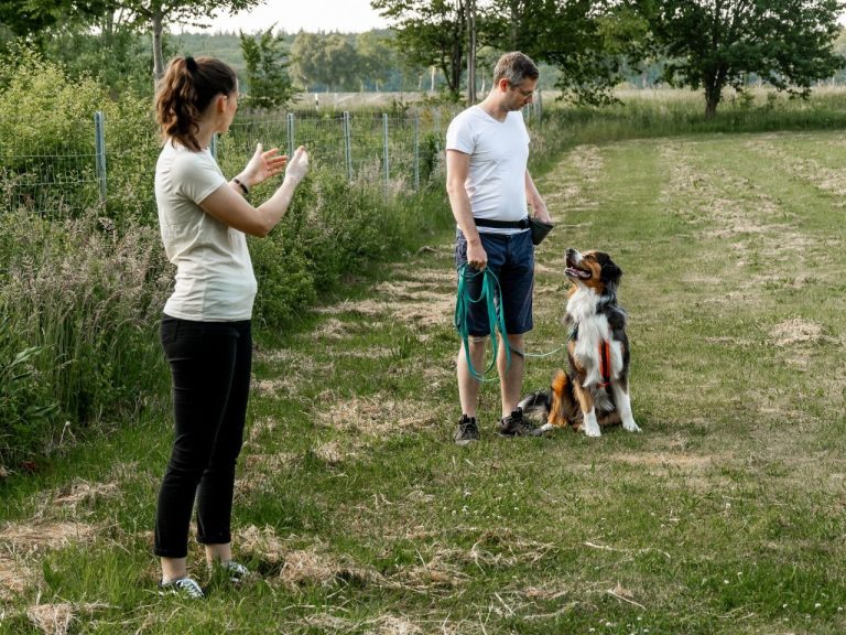 Marina Gabe mit Hund-Mensch-Team im Einzeltraining